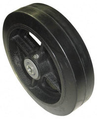 Value Collection - 5 Inch Diameter x 2 Inch Wide, Soft Rubber Caster Wheel - 400 Lb. Capacity, 2-3/16 Inch Hub Length, 1/2 Inch Axle Diameter, Roller Bearing - Eagle Tool & Supply