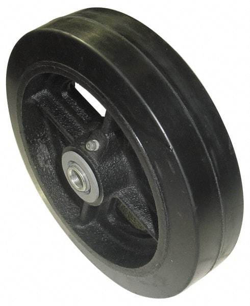 Value Collection - 16 Inch Diameter x 3 Inch Wide, Rubber Caster Wheel - 2,000 Lb. Capacity, 3 Inch Hub Length, 1 Inch Axle Diameter, Roller Bearing - Eagle Tool & Supply