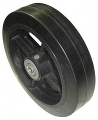 Value Collection - 10 Inch Diameter x 2-1/2 Inch Wide, Rubber Caster Wheel - 1,500 Lb. Capacity, 2-3/4 Inch Hub Length, 1 Inch Axle Diameter, Roller Bearing - Eagle Tool & Supply