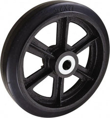 Value Collection - 12 Inch Diameter x 2-1/2 Inch Wide, Rubber Caster Wheel - 1,700 Lb. Capacity, 2-3/4 Inch Hub Length, 1 Inch Axle Diameter, Roller Bearing - Eagle Tool & Supply