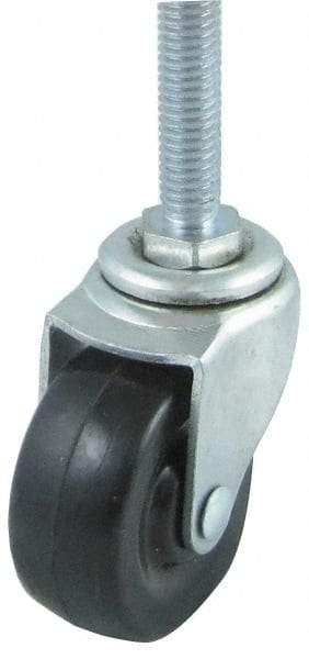 Value Collection - 3" Diam x 1" Wide x 4" OAH Stem Mount Swivel Caster - Pneumatic, 100 Lb Capacity, Ball Bearing, 3/8-16 x 1" Threaded Stem - Eagle Tool & Supply