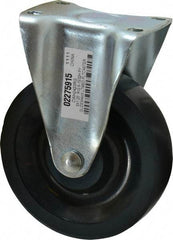 Value Collection - 5" Diam x 1-1/4" Wide x 6-15/32" OAH Top Plate Mount Rigid Caster - Polyurethane, 220 Lb Capacity, Ball Bearing, 2-7/8 x 3-5/8" Plate - Eagle Tool & Supply