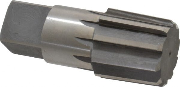 Interstate - 1-1/2" Pipe, 1.793" Diam, 1.684" Small End Diam, Straight Shank, 1-3/4" Flute, Taper Pipe Reamer - Eagle Tool & Supply