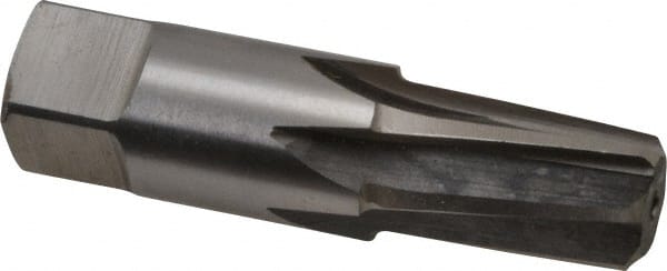 Interstate - 3/8" Pipe, 0.606" Diam, 0.54" Small End Diam, Straight Shank, 1-1/16" Flute, Taper Pipe Reamer - Eagle Tool & Supply