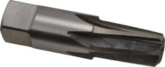 Interstate - 3/8" Pipe, 0.606" Diam, 0.54" Small End Diam, Straight Shank, 1-1/16" Flute, Taper Pipe Reamer - Eagle Tool & Supply