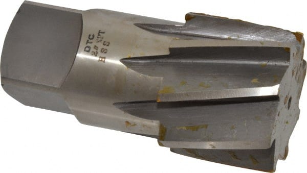 Interstate - 2" Pipe, 2.268" Diam, 2.159" Small End Diam, Straight Shank, 1-3/4" Flute, Taper Pipe Reamer - Eagle Tool & Supply