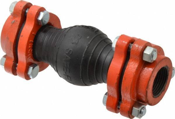 Mason Ind. - 1" Pipe, EPDM Single Arch Pipe Expansion Joint - 7" Long, 3/8" Extension, 3/4" Compression, 250 Max psi, Female NPT - Eagle Tool & Supply