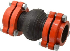 Mason Ind. - 2" Pipe, EPDM Single Arch Pipe Expansion Joint - 8" Long, 3/8" Extension, 3/4" Compression, 250 Max psi, Female NPT - Eagle Tool & Supply
