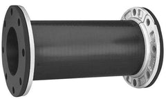 Mercer Rubber - 4" Pipe, Chlorobutyl Single Arch Hose Pipe Expansion Joint - 18" Long, 1/2" Extension, 3/8" Compression, 230 Max psi, Flanged - Eagle Tool & Supply