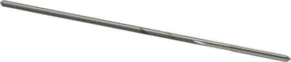 Made in USA - 1/16" High Speed Steel 4 Flute Chucking Reamer - Straight Flute, 0.0585" Straight Shank, 1/2" Flute Length, 2-1/2" OAL - Eagle Tool & Supply