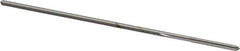 Made in USA - 1/16" High Speed Steel 4 Flute Chucking Reamer - Straight Flute, 0.0585" Straight Shank, 1/2" Flute Length, 2-1/2" OAL - Eagle Tool & Supply