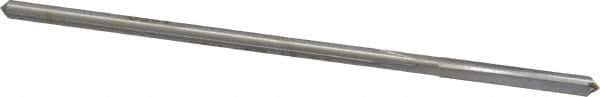 Made in USA - 1/8" High Speed Steel 4 Flute Chucking Reamer - Straight Flute, 0.119" Straight Shank, 7/8" Flute Length, 3-1/2" OAL - Eagle Tool & Supply