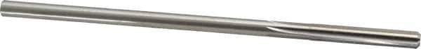 Made in USA - 7/32" High Speed Steel 6 Flute Chucking Reamer - Straight Flute, 0.2075" Straight Shank, 1-1/4" Flute Length, 5" OAL - Eagle Tool & Supply