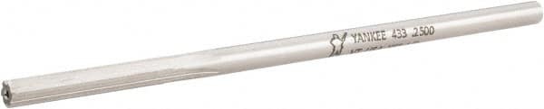 Made in USA - Letter E High Speed Steel 6 Flute Chucking Reamer - Eagle Tool & Supply