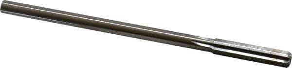 Made in USA - 21/64" High Speed Steel 6 Flute Chucking Reamer - Straight Flute, 0.2792" Straight Shank, 1-1/2" Flute Length, 6" OAL - Eagle Tool & Supply