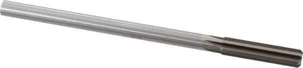 Made in USA - 27/64" High Speed Steel 6 Flute Chucking Reamer - Eagle Tool & Supply
