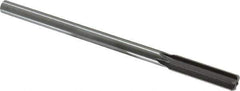 Made in USA - 17/32" High Speed Steel 6 Flute Chucking Reamer - Straight Flute, 0.4355" Straight Shank, 2" Flute Length, 8" OAL - Eagle Tool & Supply