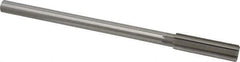 Made in USA - 9/16" High Speed Steel 8 Flute Chucking Reamer - Straight Flute, 0.4355" Straight Shank, 2" Flute Length, 8" OAL - Eagle Tool & Supply