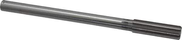 Made in USA - 11/16" High Speed Steel 8 Flute Chucking Reamer - Straight Flute, 0.5615" Straight Shank, 2-1/4" Flute Length, 9" OAL - Eagle Tool & Supply