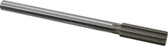 Made in USA - 23/32" High Speed Steel 8 Flute Chucking Reamer - Straight Flute, 0.5615" Straight Shank, 2-1/4" Flute Length, 9" OAL - Eagle Tool & Supply