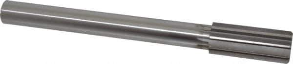 Made in USA - 1-5/16" High Speed Steel 10 Flute Chucking Reamer - Straight Flute, 1" Straight Shank, 3" Flute Length, 11-1/2" OAL - Eagle Tool & Supply