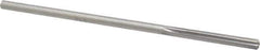 Made in USA - #2 High Speed Steel 6 Flute Chucking Reamer - Straight Flute, 0.2173" Straight Shank, 1-1/2" Flute Length, 6" OAL - Eagle Tool & Supply