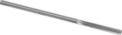 Made in USA - #8 High Speed Steel 6 Flute Chucking Reamer - Straight Flute, 0.1895" Straight Shank, 1-1/4" Flute Length, 5" OAL - Eagle Tool & Supply
