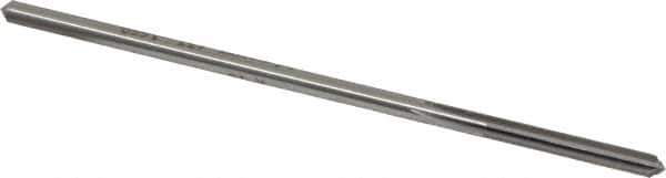Made in USA - #19 High Speed Steel 6 Flute Chucking Reamer - Straight Flute, 0.1595" Straight Shank, 1-1/8" Flute Length, 4-1/2" OAL - Eagle Tool & Supply