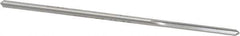 Made in USA - #32 High Speed Steel 4 Flute Chucking Reamer - Straight Flute, 0.112" Straight Shank, 7/8" Flute Length, 3-1/2" OAL - Eagle Tool & Supply