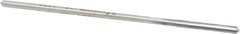 Made in USA - #33 High Speed Steel 4 Flute Chucking Reamer - Straight Flute, 0.1055" Straight Shank, 7/8" Flute Length, 3-1/2" OAL - Eagle Tool & Supply