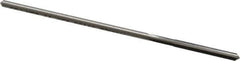 Made in USA - #35 High Speed Steel 4 Flute Chucking Reamer - Straight Flute, 0.103" Straight Shank, 7/8" Flute Length, 3-1/2" OAL - Eagle Tool & Supply