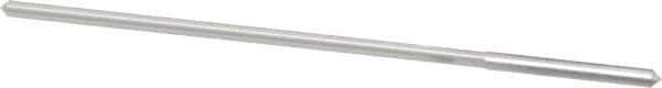 Made in USA - #37 High Speed Steel 4 Flute Chucking Reamer - Straight Flute, 0.095" Straight Shank, 7/8" Flute Length, 3-1/2" OAL - Eagle Tool & Supply