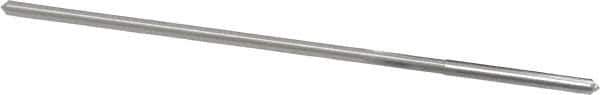 Made in USA - #40 High Speed Steel 4 Flute Chucking Reamer - Straight Flute, 0.0928" Straight Shank, 7/8" Flute Length, 3-1/2" OAL - Eagle Tool & Supply
