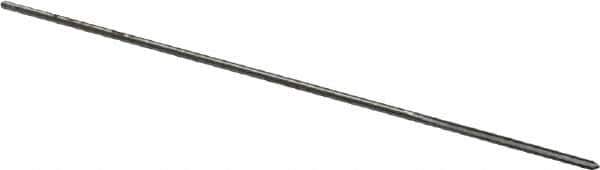 Made in USA - #57 High Speed Steel 4 Flute Chucking Reamer - Straight Flute, 0.039" Straight Shank, 1/2" Flute Length, 2-1/2" OAL - Eagle Tool & Supply