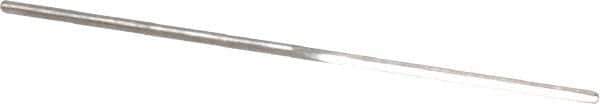 Made in USA - #66 High Speed Steel 3 Flute Chucking Reamer - Straight Flute, 0.033" Straight Shank, 1/2" Flute Length, 1-3/8" OAL - Eagle Tool & Supply