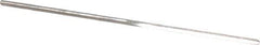 Made in USA - #66 High Speed Steel 3 Flute Chucking Reamer - Straight Flute, 0.033" Straight Shank, 1/2" Flute Length, 1-3/8" OAL - Eagle Tool & Supply