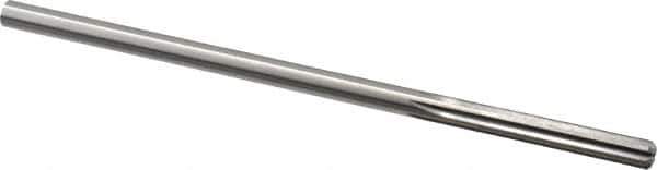 Made in USA - Letter F High Speed Steel 6 Flute Chucking Reamer - Straight Flute, 1/4" Straight Shank, 1-1/2" Flute Length, 6" OAL - Eagle Tool & Supply