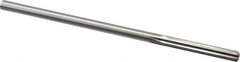 Made in USA - Letter F High Speed Steel 6 Flute Chucking Reamer - Straight Flute, 1/4" Straight Shank, 1-1/2" Flute Length, 6" OAL - Eagle Tool & Supply