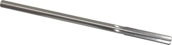 Made in USA - Letter T High Speed Steel 6 Flute Chucking Reamer - Straight Flute, 0.3105" Straight Shank, 1-3/4" Flute Length, 7" OAL - Eagle Tool & Supply