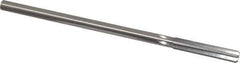 Made in USA - Letter T High Speed Steel 6 Flute Chucking Reamer - Straight Flute, 0.3105" Straight Shank, 1-3/4" Flute Length, 7" OAL - Eagle Tool & Supply
