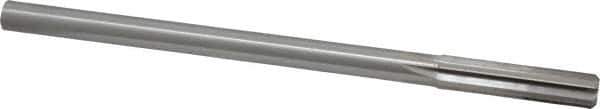 Made in USA - Letter Z High Speed Steel 6 Flute Chucking Reamer - Straight Flute, 0.373" Straight Shank, 1-3/4" Flute Length, 7" OAL - Eagle Tool & Supply