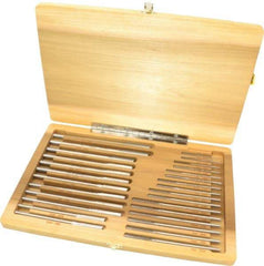 Made in USA - 1/16" to 1/2", Chucking Reamer Set - Straight Flute, Right Hand Cut, 29 Pieces - Eagle Tool & Supply