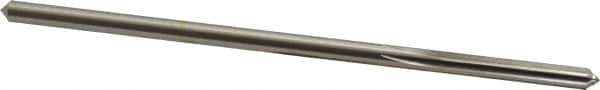 Made in USA - 4.5mm High Speed Steel 6 Flute Chucking Reamer - Straight Flute, 0.1704" Straight Shank, 1-1/8" Flute Length, 4-1/2" OAL - Eagle Tool & Supply