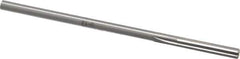 Made in USA - 5.5mm High Speed Steel 6 Flute Chucking Reamer - Straight Flute, 0.2075" Straight Shank, 1-1/4" Flute Length, 5" OAL - Eagle Tool & Supply