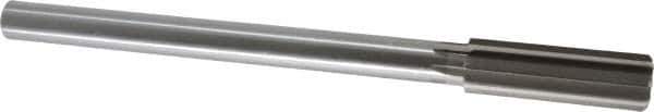 Made in USA - 20.5mm High Speed Steel 8 Flute Chucking Reamer - Straight Flute, 5/8" Straight Shank, 2-1/2" Flute Length, 9-1/2" OAL - Eagle Tool & Supply