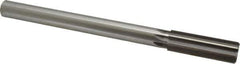 Made in USA - 22.5mm High Speed Steel 8 Flute Chucking Reamer - Straight Flute, 3/4" Straight Shank, 2-5/8" Flute Length, 10" OAL - Eagle Tool & Supply