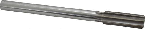 Made in USA - 24mm High Speed Steel 8 Flute Chucking Reamer - Straight Flute, 3/4" Straight Shank, 2-5/8" Flute Length, 10" OAL - Eagle Tool & Supply