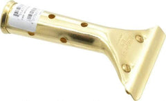 Unger - 5-1/2" Long x 0.8" Diam Metal Handle for Unger Poles - Threaded Connection, Brass - Eagle Tool & Supply