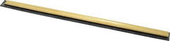 Unger - 12" Rubber Blade Window Washer/Squeegee - Black, Brass Holder - Eagle Tool & Supply