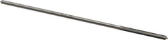 Interstate - 5/64" High Speed Steel 4 Flute Chucking Reamer - Straight Flute, 0.072" Straight Shank, 3/4" Flute Length, 3" OAL - Eagle Tool & Supply